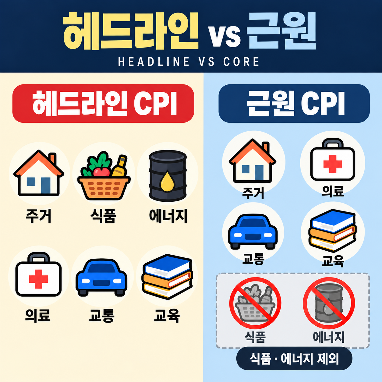 헤드라인 vs 근원