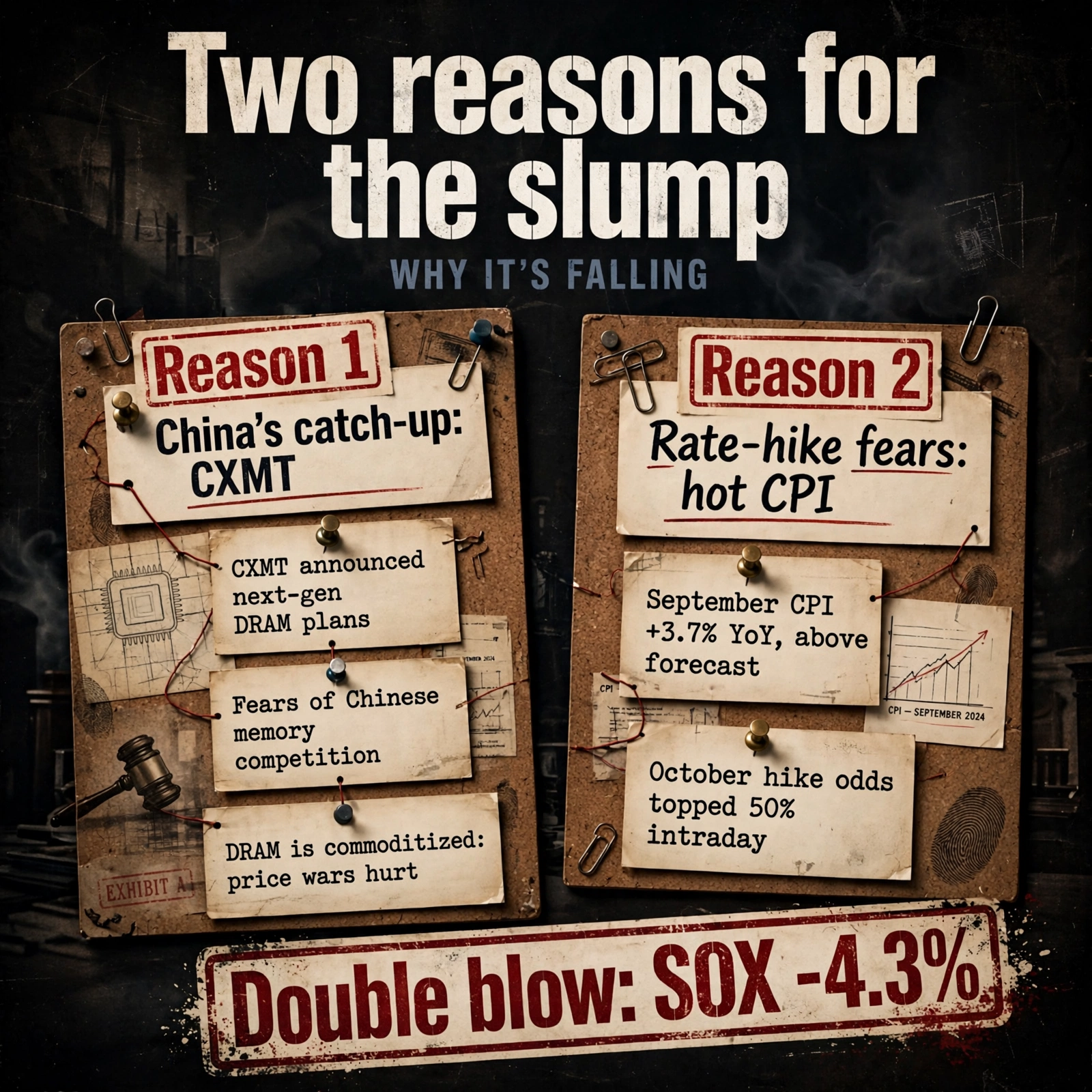 Two reasons for the slump