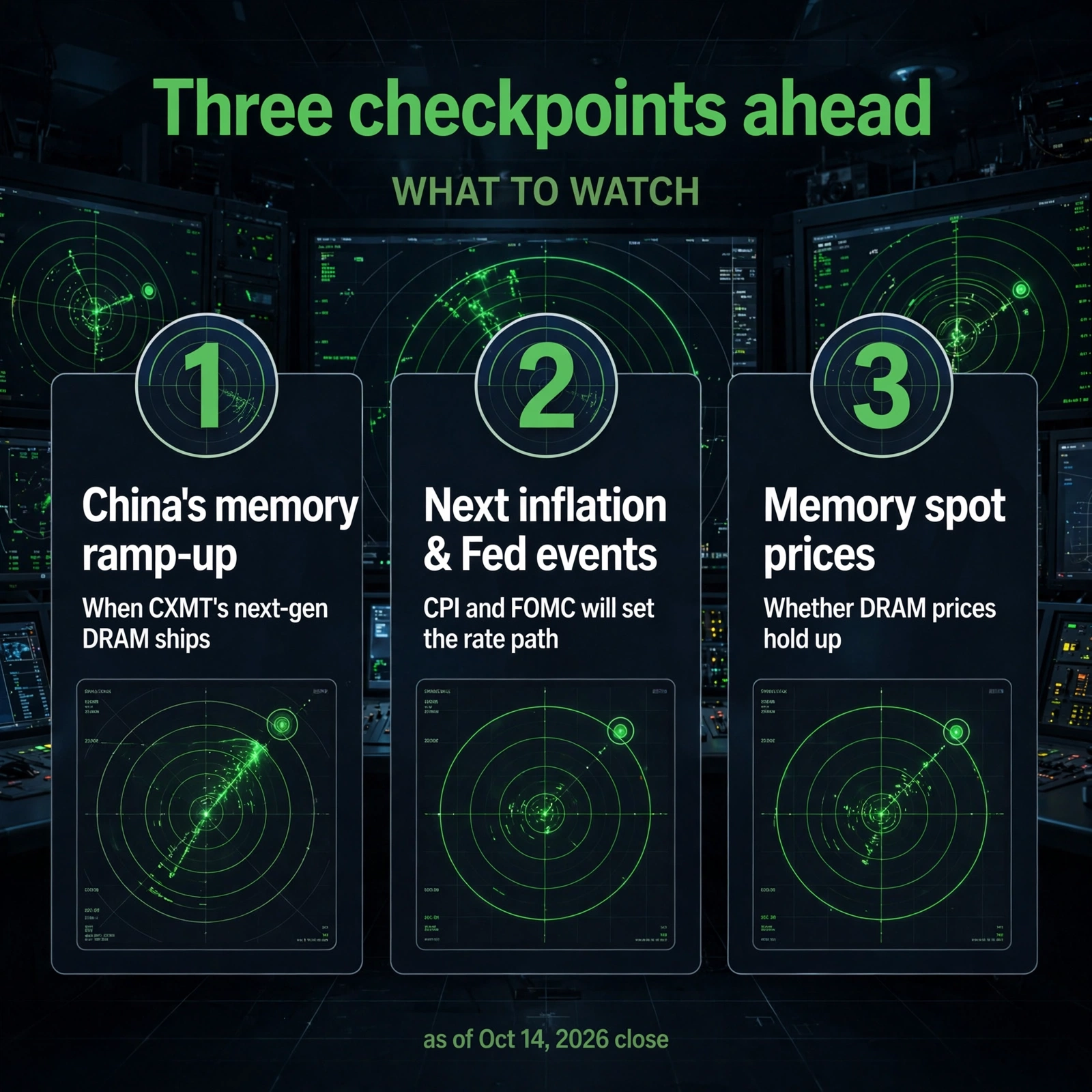 Three checkpoints